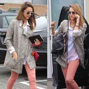 Joe’s Jeans Long Metallic tweed Jacket, Small